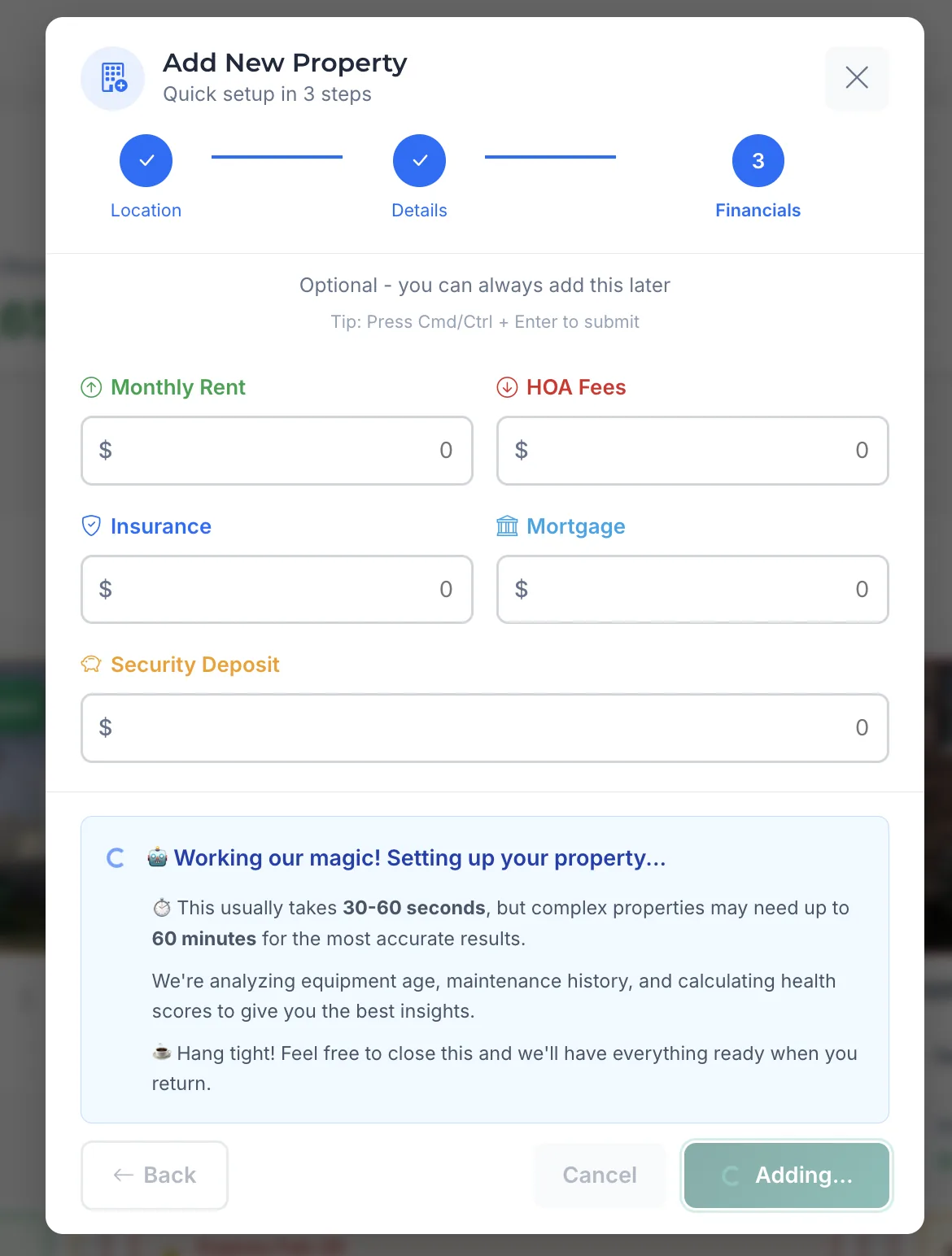 Step 2: Upload a document